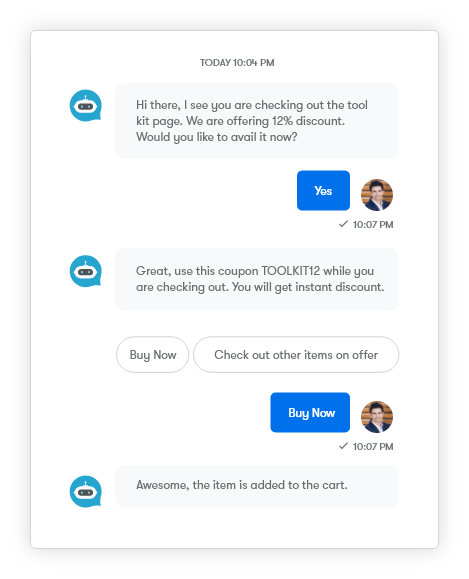 Use case #2: Overcome browse abandonment
