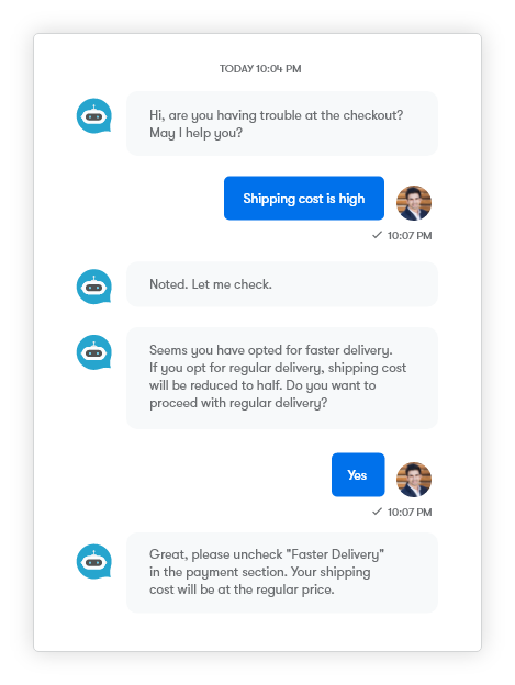Use case #3: Checkout assistance