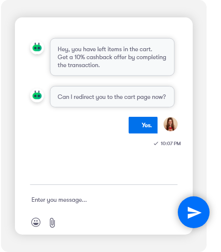 Retarget Customers Leaving Cart Page