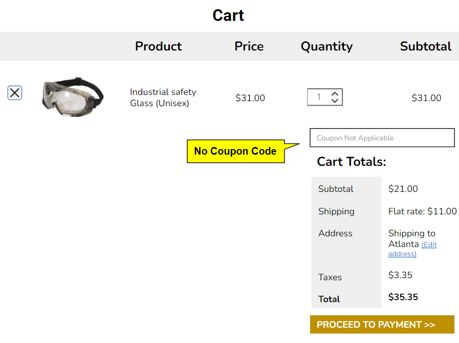 Lack of Coupon Codes/Discounts