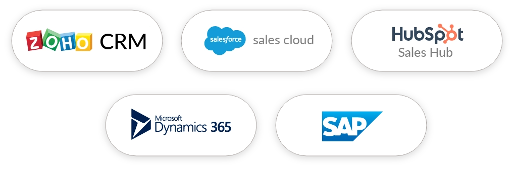 Integrate with your CRM effortlessly