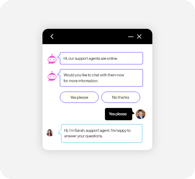 Connect high-intent customers with agents